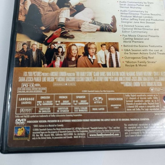 The Family Stone DVD -Diane Keaton -Luke Wilson -Comedy 00s *MINOR WEAR - Picture 9 of 14
